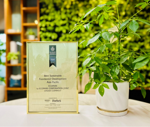 Ecopark được vinh danh là Dự án phát triển khu dân cư bền vững nhất châu Á - TBD 2022